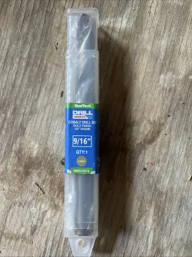 Dwdco9 Qualtech Dwdco9/16 9/16 Inch Reduced Shank Cobalt Drill Bit 1/2