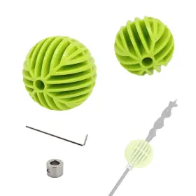 Ht-60 Qzattcaen Flex Shank Installer Drill Bit Guide Tools/cable Bumper Balls For 1/4 Inch