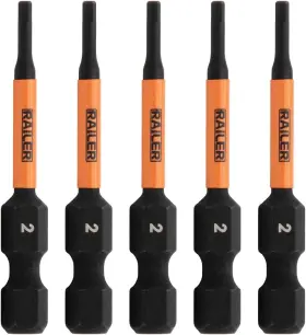 Railer 810055682218 Hex 2mm Impact Driver Bit Allen Wrench Drill Bits. 1/4 Quick Release S2 Stee