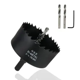 Wby2683 Rannb Hole Saw 3-inch Dia Cutting Drill Bit For Drilling Holes In Wood Plasti