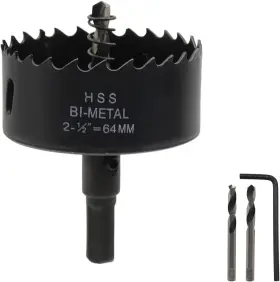 Wby3843 Rannb 2-1/2 Inch Dia Hole Saw Bi-material Cutter Drilling Tool For Wood And