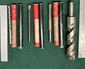 8514 Rawl Set Of 4 Mason Concrete Bits 3 1 Unknown. Two 3/8 1/4 7/8 All Made In Usa
