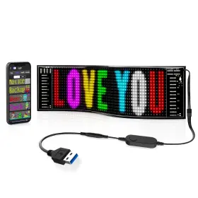 Rayhome 755520598352 Scrolling Bright Advertising Led Signs Flexible Usb 15ftftx4ftft Black