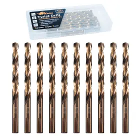 Rcindus 445036436400 10pcs 5/16 Inch Cobalt Drill Bit Hss M35 Metal Bits For Steel Stainless