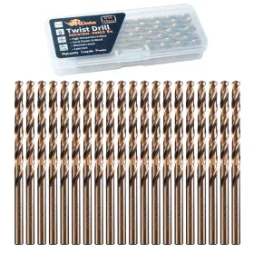 M3504763 Rcindus 20pcs 3/16 Inch Cobalt Drill Bit Hss M35 Metal Bits For Steel S