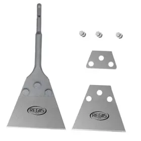 510-s02 Regiis Tech Sds Plus Floor Scraper 5 Inch X 10 Wide Tile Flooring Adhesives Remover