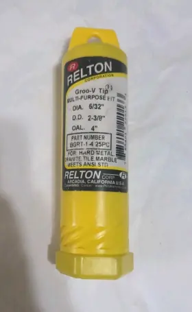 Bgrt-1-4 Relton 25 Pk- - 5/32 Inch X 4 Groo-v Tip Bit Pieces
