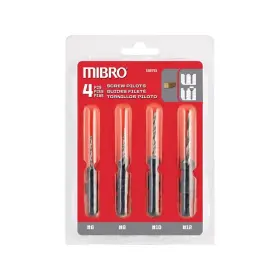 4-card Richelieu 158751 Mibro Steel Screw Pilot Drill Bit Set