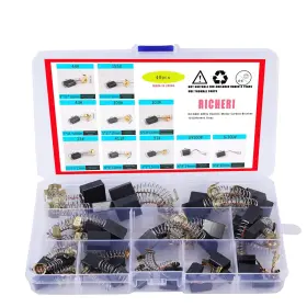 Rc0031 Richeri 40pcs Electric Motor Carbon Brushes 10 Different Sizes For Replacement Repair