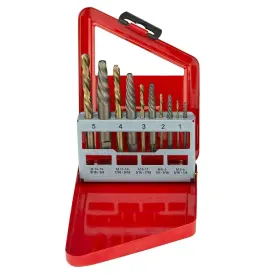 01925a Ridgerock Tools Inc. Neiko Screw-extractor And Left-hand Drill-bit Set Hss M2 Steel Drill Bit