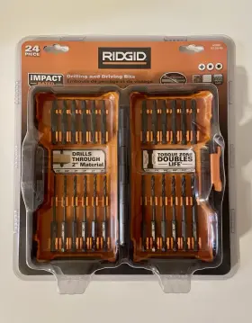 Ac98241 Ridgid 24-piece Small Drill Bits And Power Drivers Kit - New In Package
