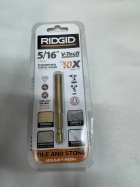 Hd-vbhs516 Ridgid 5/16 Inch Diamond Hole Saw Ceramic Porcelain Stone Glass