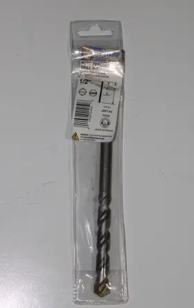 Jrp-45 Rockhard Roto Percussion Carbide Masonry Straight Shank Bit 1/2 Inch France
