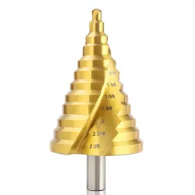 Sd-2-3 Rogaper Sd-2-3/8 Spiral Groove Step Drill Bit 12 Steps High-speed Steel 1/4 Inch To 2-3/8