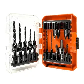 Rc0003 Rongda 15-piece Countersink Drill Bit Set Adjustable Tapered Bits For Wood And Metal
