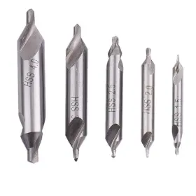 Rongon 824917782008 Combined Countersinks Drills Set Tool 5 Pack Center Drill Countersink Lathe B