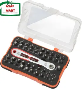 Tc-20003 Rotation 44pc Bit Set With 1/4 Mini Ratchet Offset Screwdriver Portable Case C