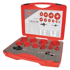 106303 Rothenberger Hole Saw Kit 12pcs Sizes 19 Mm-64 Mm