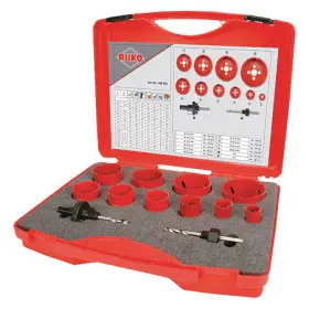 106304 Rothenberger Hole Saw Kit 12pcs Sizes 22 Mm-68 Mm