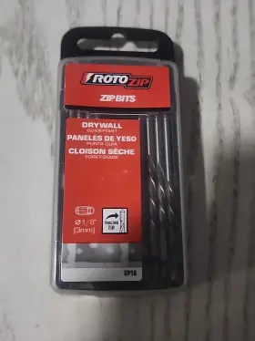 Sh-26 Rotozip New Pack Of 16 Gp16 1/8 Inch Drywall Zip Bits With Guide Point