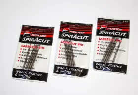 Zbsc5 Rotozip 15 Pack Sabrecut Bits 1/8 Inch - Vinyl And Aluminum New. Made In Usa