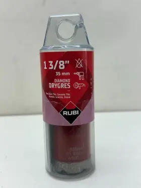 05987 Rubi Tools Usa Drygres Diamond Drill Bit - 1-3/8 Inch 35mm 5/8 -11