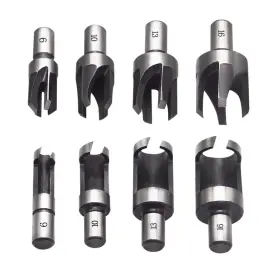 P-021 Ruibapa 8 Pcs Wood Plug Cutter Drill Bit Set 5/8 Inch 1/2 3/8 1/4 6 Mm 10 13 16