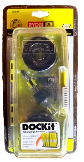 Ryobi 033287169733 Carbon Hole Saw Set 5-piece With Dockit Case Storage Solution