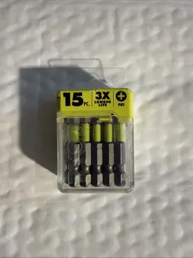 Ryobi 033287205172 2 In Bulk Impact Drive Bit Set 15-piece