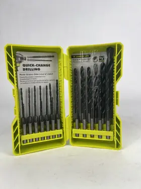 Ryobi 313096548524 Black Oxide Hex Shank Twist Drill Bit Set 25-piece Read Description