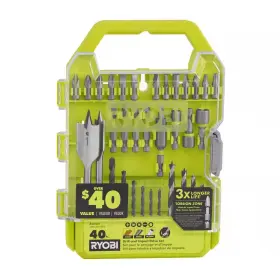 Ryobi 744759741004 Drill And Impact Drive Kit 40-piece