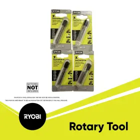 A90dr01 Ryobi Rotary Tool 7-piece Drill Bit Set For Wood Metal And Plastic X4