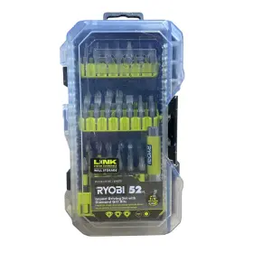 A965201 Ryobi Impact Rated Drive Bit Set With Diamond Grit Bits 52 Pc