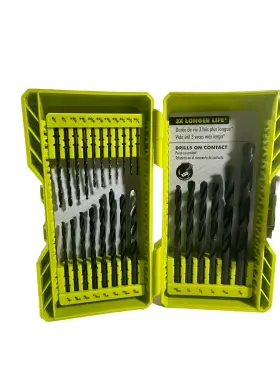 A972501 Ryobi - Black Oxide Round Shank Drill Bit Set 25-piece