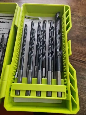 A972502 Ryobi Black Oxide Hex Shank Twist Drill Bit Set 25-piece