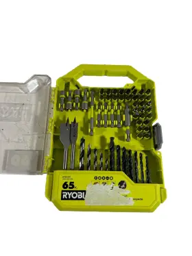A986501 Ryobi Drill Bit And Impact Drive Kit 65-piece Set Model