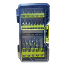 Ar2037 Ryobi Impact Rated Driving Bit Kit Driver Drill Bits Set Tool 30 Piece