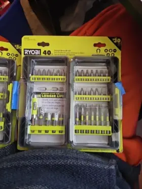 Ar2038 Ryobi 40-piece Impact Rated Driver Drill Kit