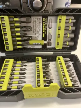 Ar2039 Ryobi 50-piece Impact Rated Screwdriver Drill Bit Kit