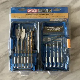 Ar2080 Ryobi New Sealed Speed Load Plus 16pc Hex Shank All Purpose Drilling Set