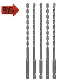 Sabre Tools 705353463297 3/16 Inch X 6 Masonry Drill Bit Carbide Tipped 5-pack For Concrete Brick