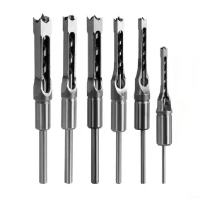 Zxl3193-2 Safercctv 6pcs Wood Square Hole Drill Bits Mortising Chisel Set Mortise Chis