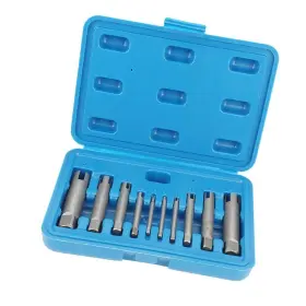 Saidian 779675962837 10pcs/set Stripped Screw Extractor Set Broken Tap Removal Tool Kits