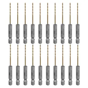 Sali O06mhz016 Cobalt Drill Bit Set 20 Pack 1/16 Inch High Speed Steel Hex Shank Jobber Dril