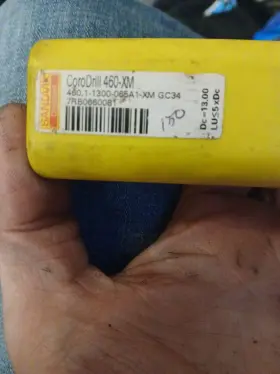 460.1-1300-065a1-xm Sandvik 460.1-1100-033a1-xm Corodrill 460 Solid Carbide Drill New Nfp