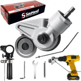 Sh03a Sauhandi Drill Cut Pro Metal Cutting Adapter-electric Small Metallic Color