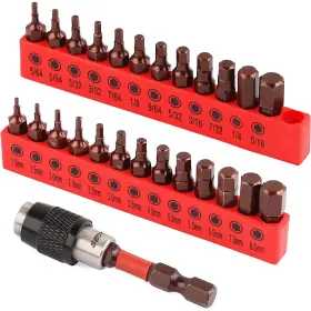 Sedy-25pc Sedy Premium 25-piece Allen Key Drill Bit Set - Durable Wrench One Size Red Sedy-25pc Sedy Premium 25-piece Allen Key Drill Bit Set - Durable Wrench One Size Red