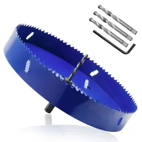 Dx210529 Seimneire 9 Inch Hole Saw With Heavy Duty Arbor 1.2 Cutting Depth Hss Bi-metal Ho