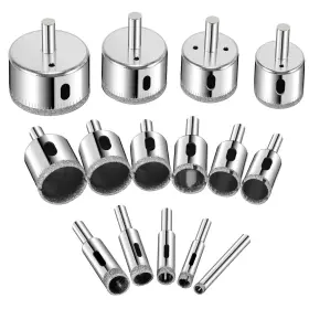 Semder002 Semderm Diamond Drill Bits 15 Pcs Hole Saw Bit Set For Tile Pot Glass