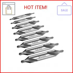 Seonfook Sf-us-110 8 Pcs Center Drill Bits Set Countersink Tools For Lathe Metalworking 6